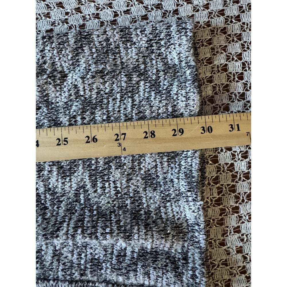 Silvergate Cardigan Sweater Women Small Grey Tribal Geometric Hooded Open Front - Picture 5 of 8
